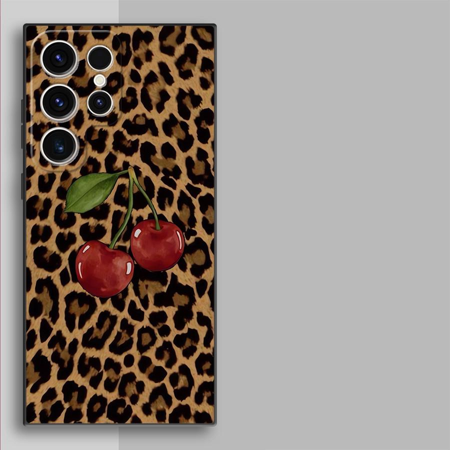 Leopard Cherry Funda Phone Cov - Phone Cases Galaxy S23 のレビューと価格