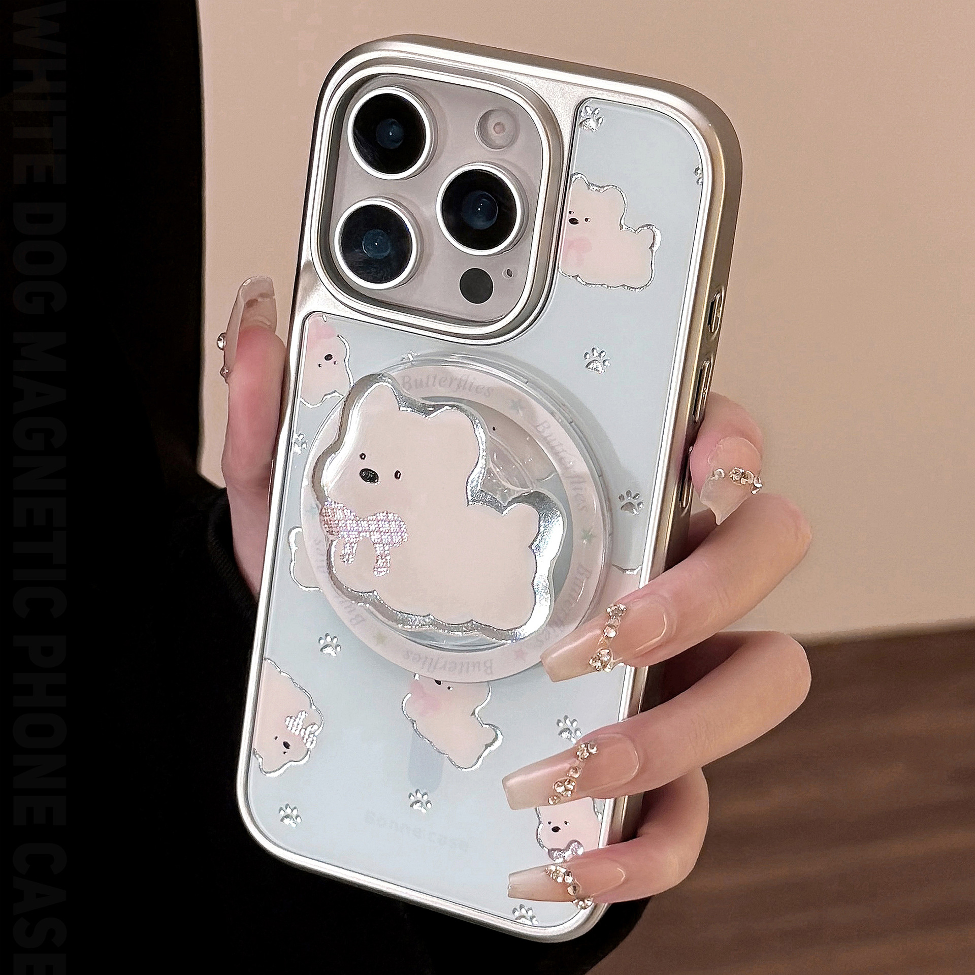 Korean Cute Cartoon Puppy Brac - Phone Cases Girly のレビューと価格