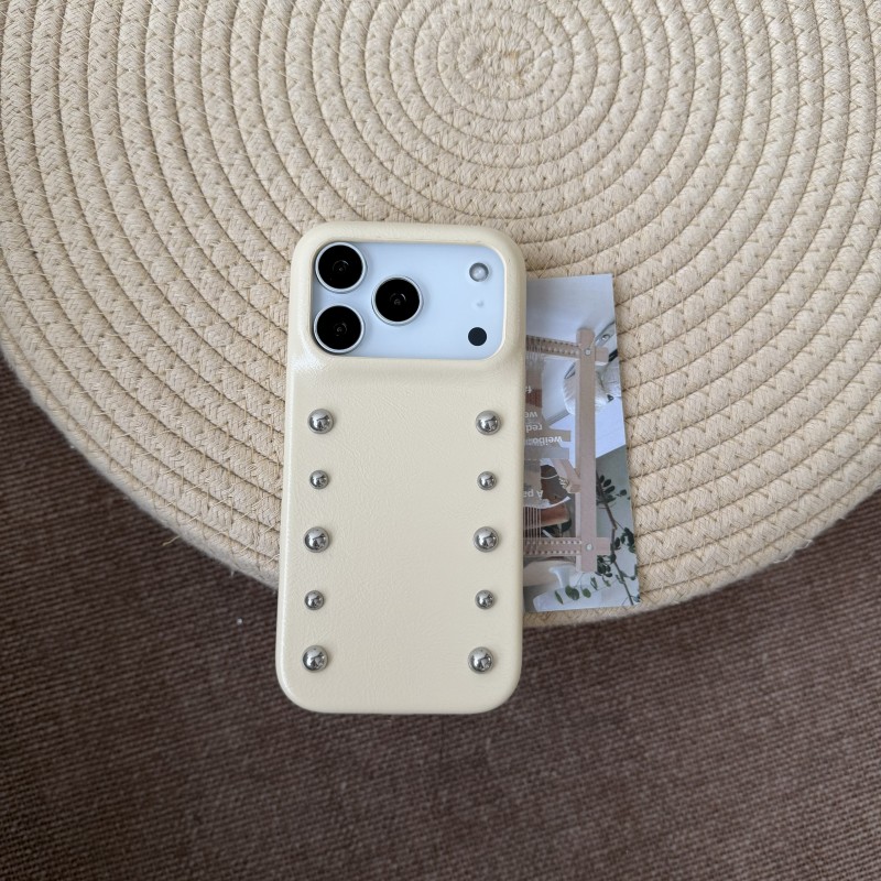 Luxury Metal Bead Leather Phon - Phone Cases Ugly のレビューと価格