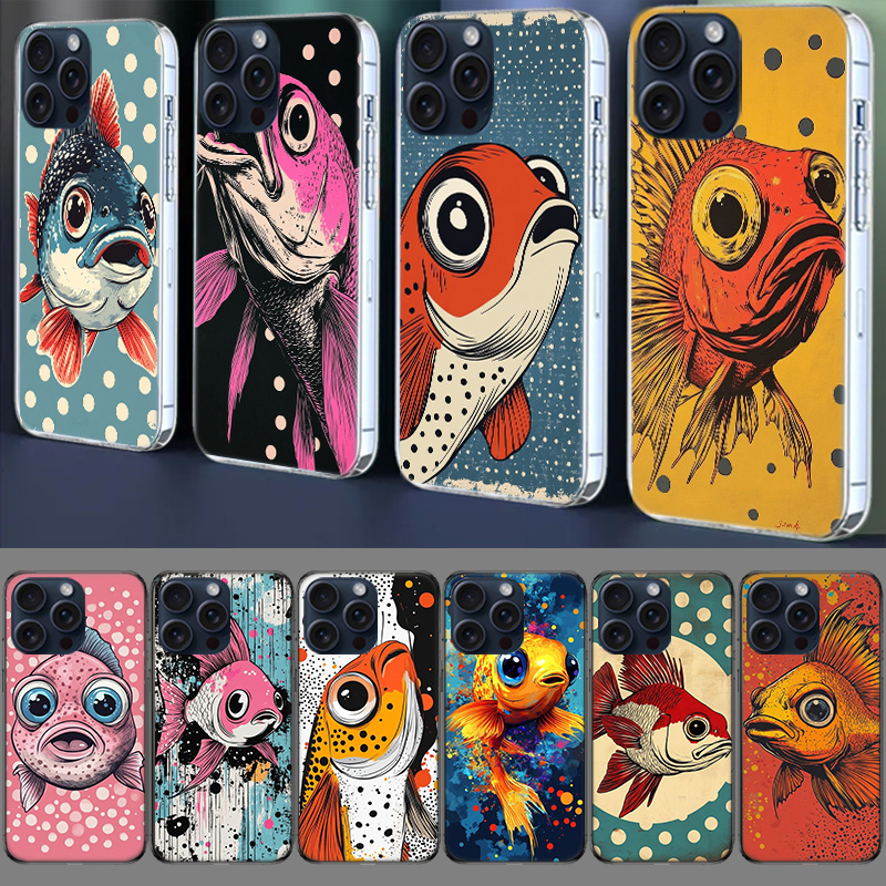 Pop Art Drawing Ideas Fish Cle - Phone Cases Drawing Ideas のレビューと価格