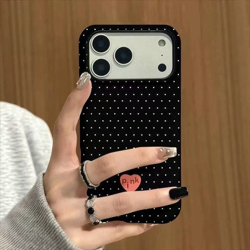 Fresh Simple Black Polka Dot H - Phone Cases Polka Dot のレビューと価格