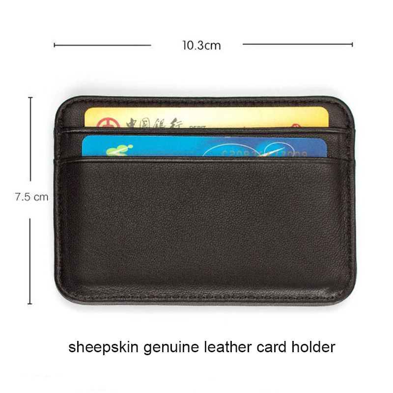 Genuine Leather Visit Card Hol - Card Holder Slim Case のレビューと価格