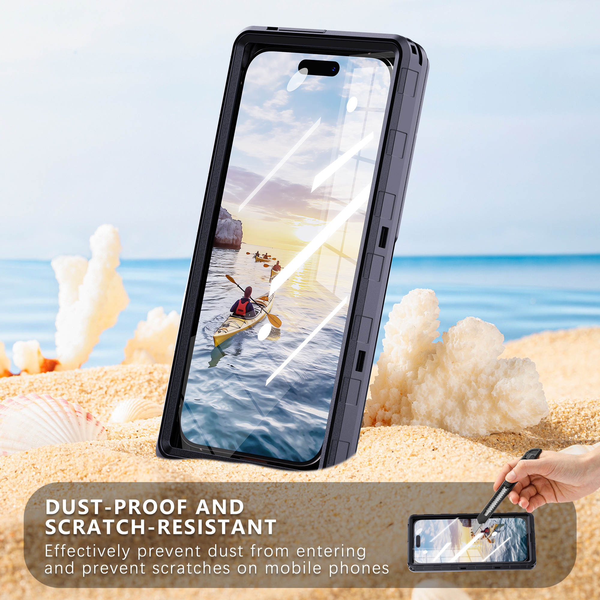Shellbox-IP68 Waterproof Phone - Phone Cases Beach のレビューと価格