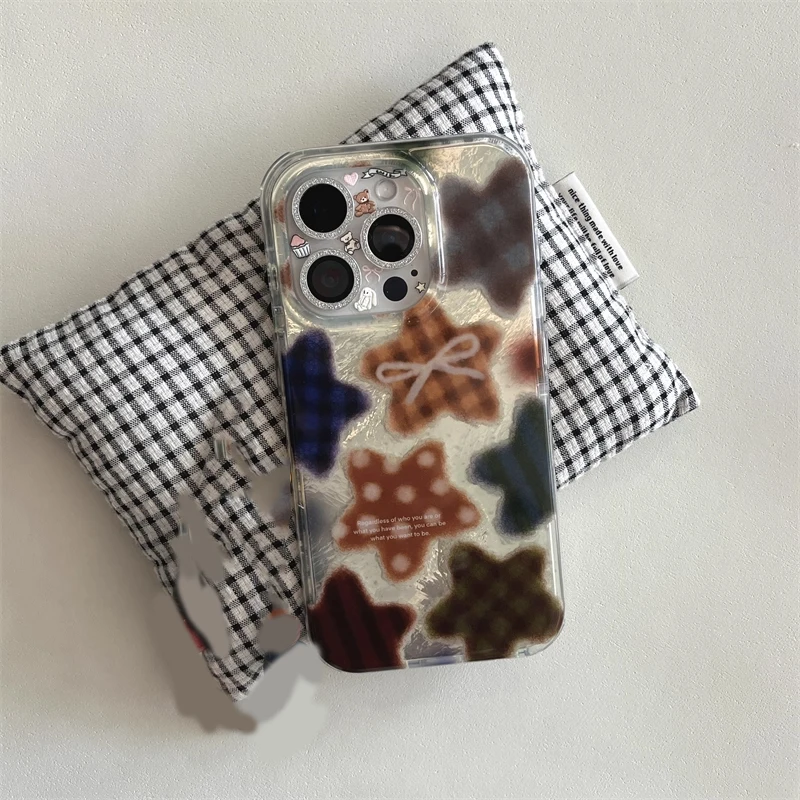 Korean Winter Cute Brown Check - Phone Cases Korean のレビューと価格
