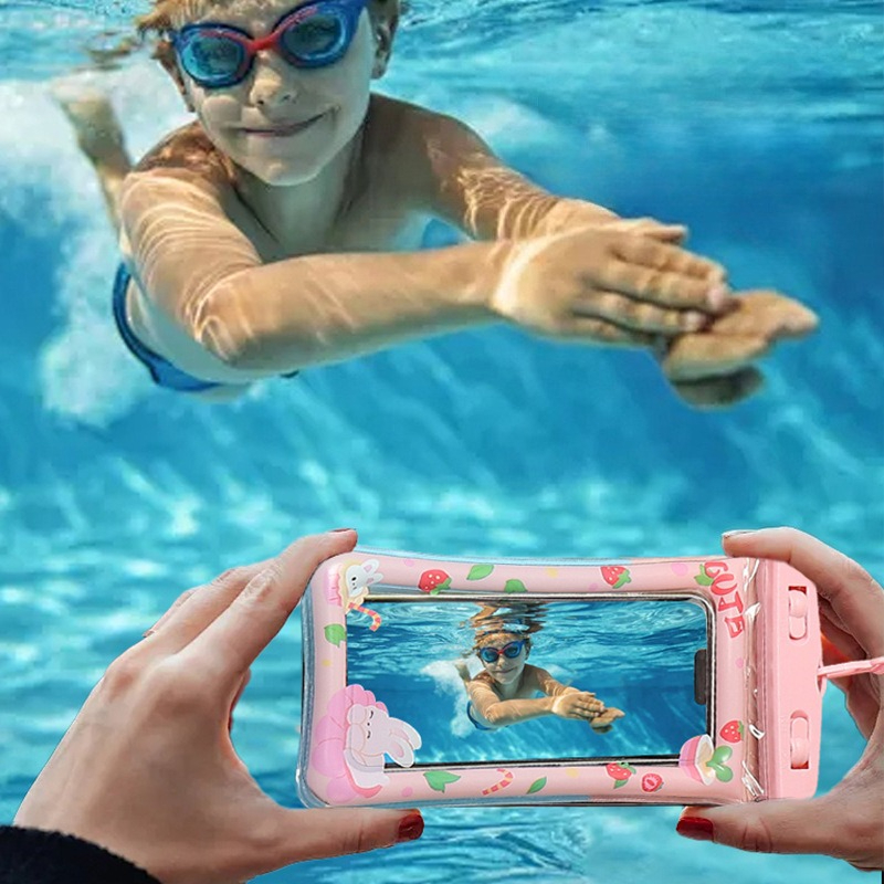 1pc Waterproof Cartoon Phone C - Phone Cases Beach のレビューと価格
