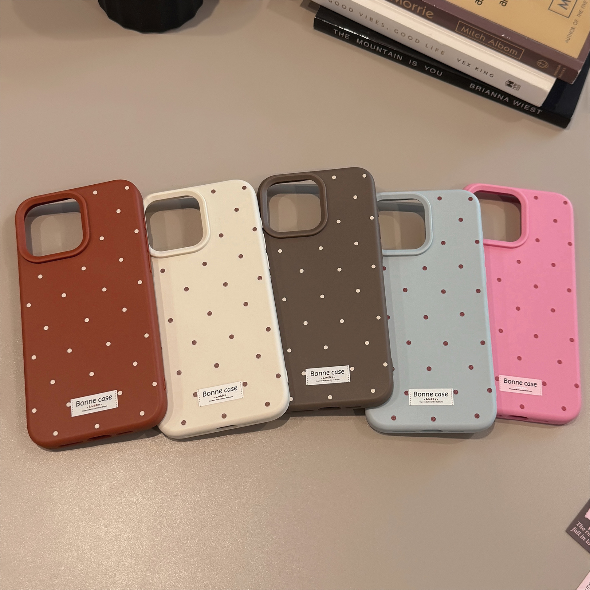 Korean Full Screen Polka Dots  - Phone Cases Polka Dot のレビューと価格