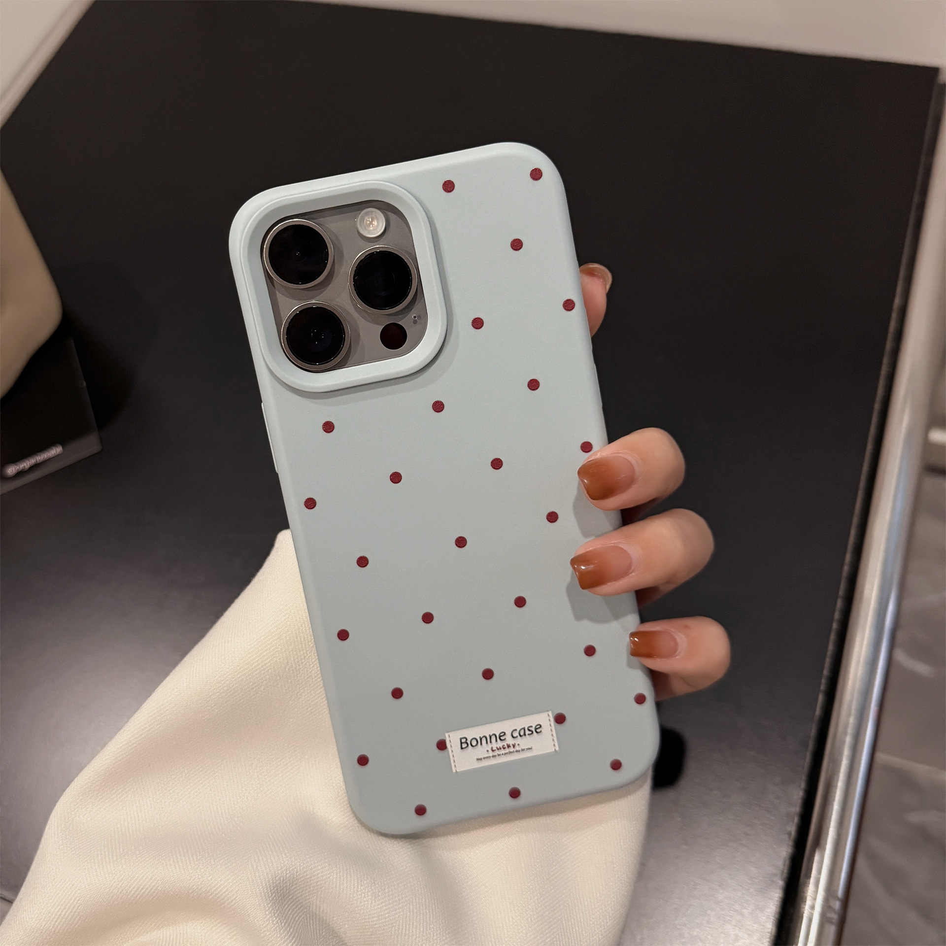 Korean Full Screen Polka Dots  - Phone Cases Polka Dot のレビューと価格