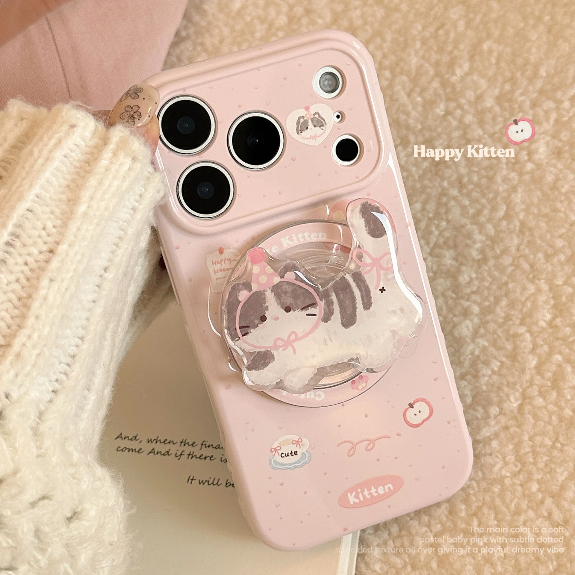 Korean Pink Polka Dot Cute Car - Phone Cases Girly のレビューと価格