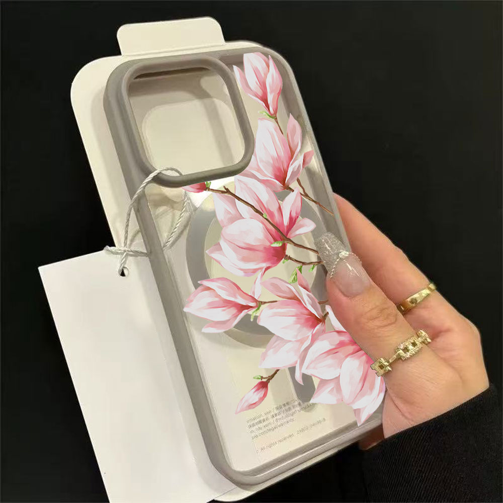 Fashion Flower Magnetic Phone  - Phone Cases Magsafe のレビューと価格