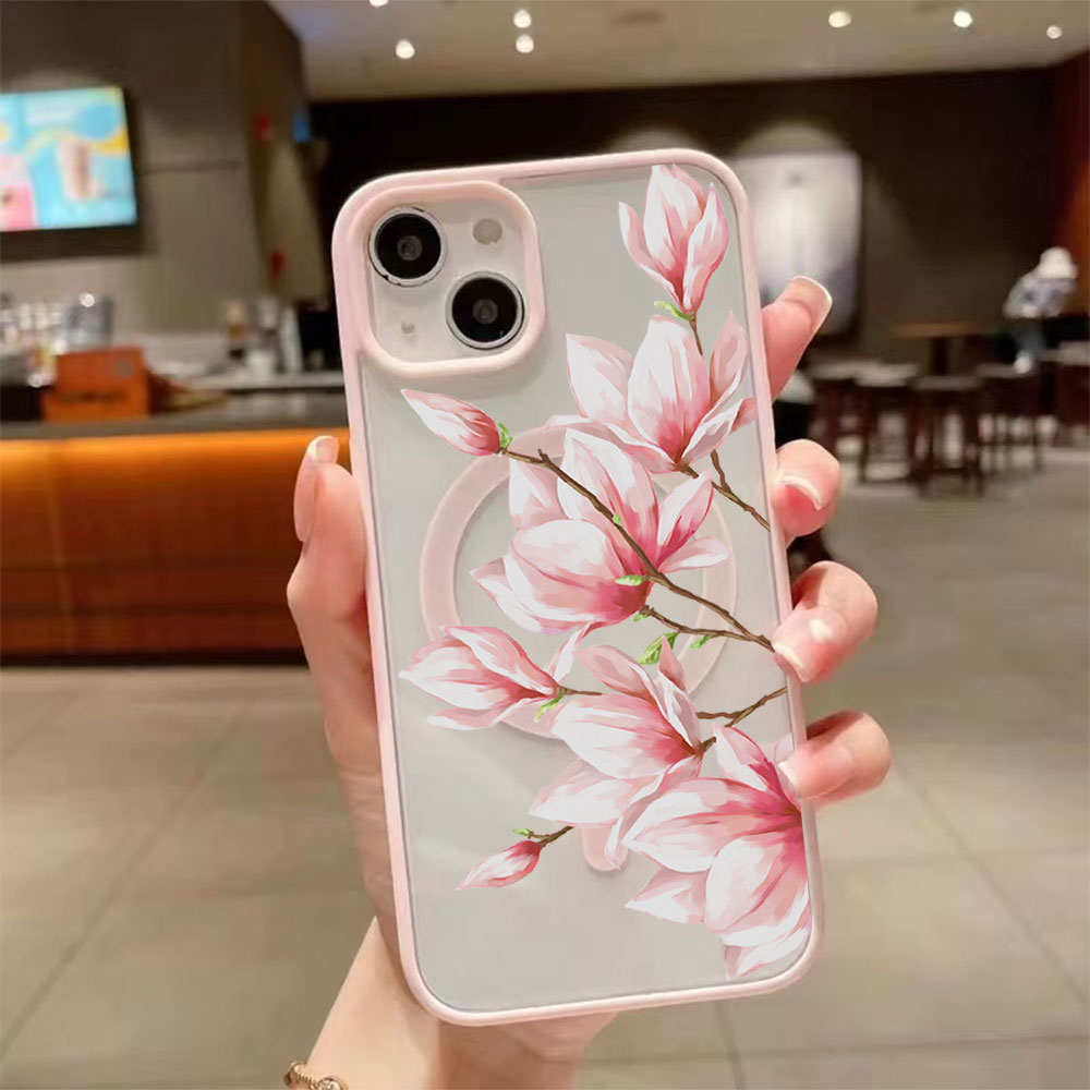 Fashion Flower Magnetic Phone  - Phone Cases Magsafe のレビューと価格