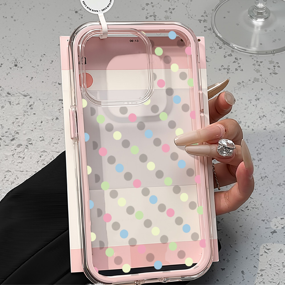 2 in 1 Silicone Phone Case For - Phone Cases Polka Dot のレビューと価格