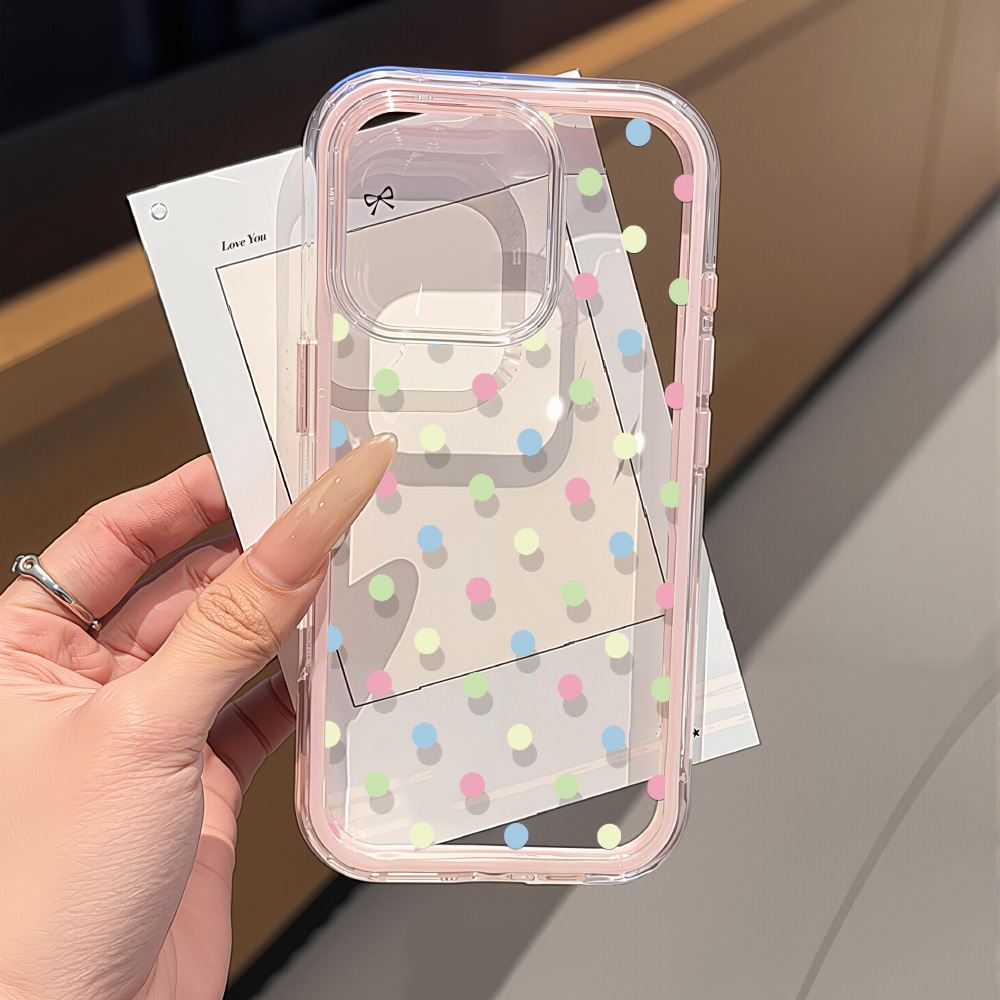 2 in 1 Silicone Phone Case For - Phone Cases Polka Dot のレビューと価格