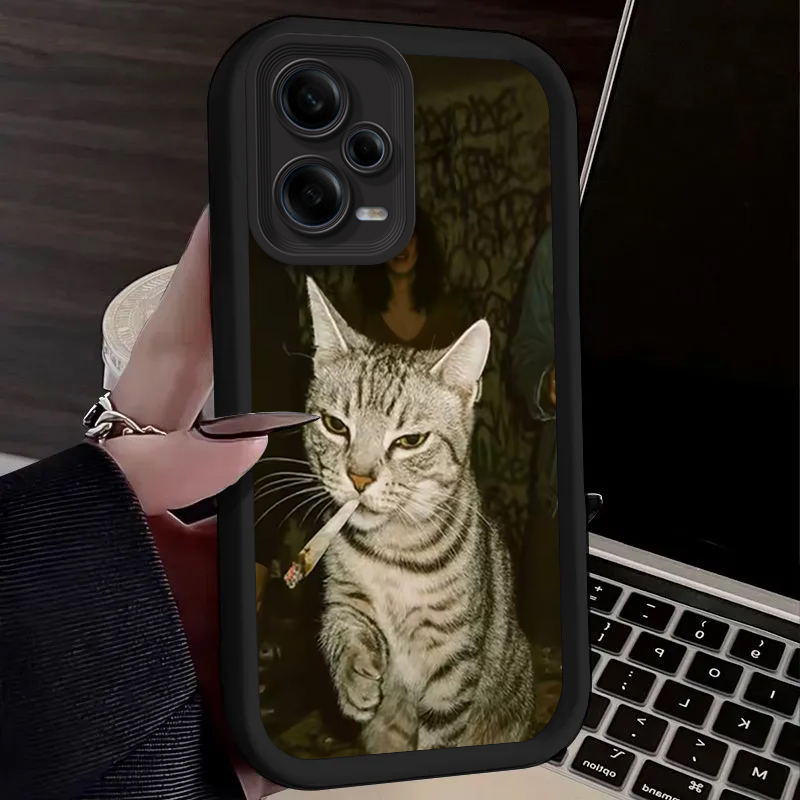Trendy Cat Smoking Phone Case  - Phone Cases Cat のレビューと価格