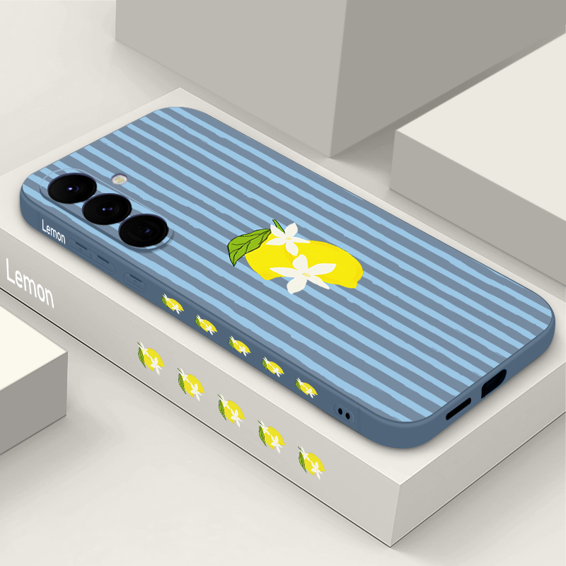 Stripe Lemon Print TPU Phone C - Phone Cases Galaxy S23 のレビューと価格