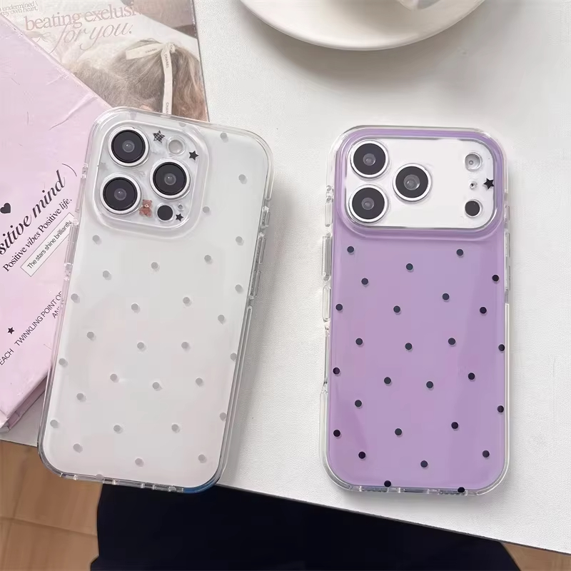Minimalist Ins Style Purple Po - Phone Cases Polka Dot のレビューと価格