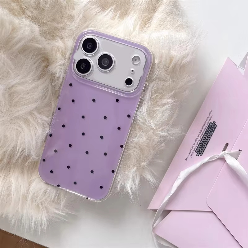 Minimalist Ins Style Purple Po - Phone Cases Polka Dot のレビューと価格