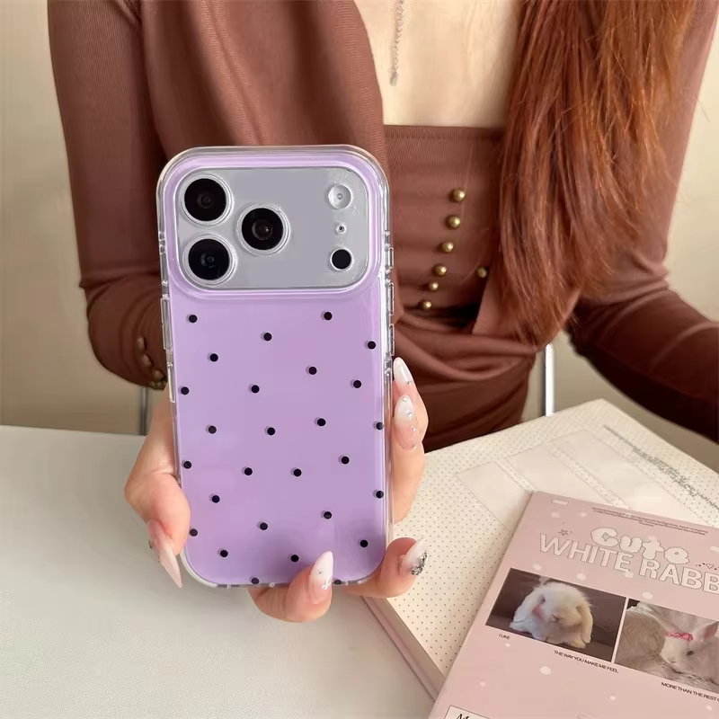 Minimalist Ins Style Purple Po - Phone Cases Polka Dot のレビューと価格