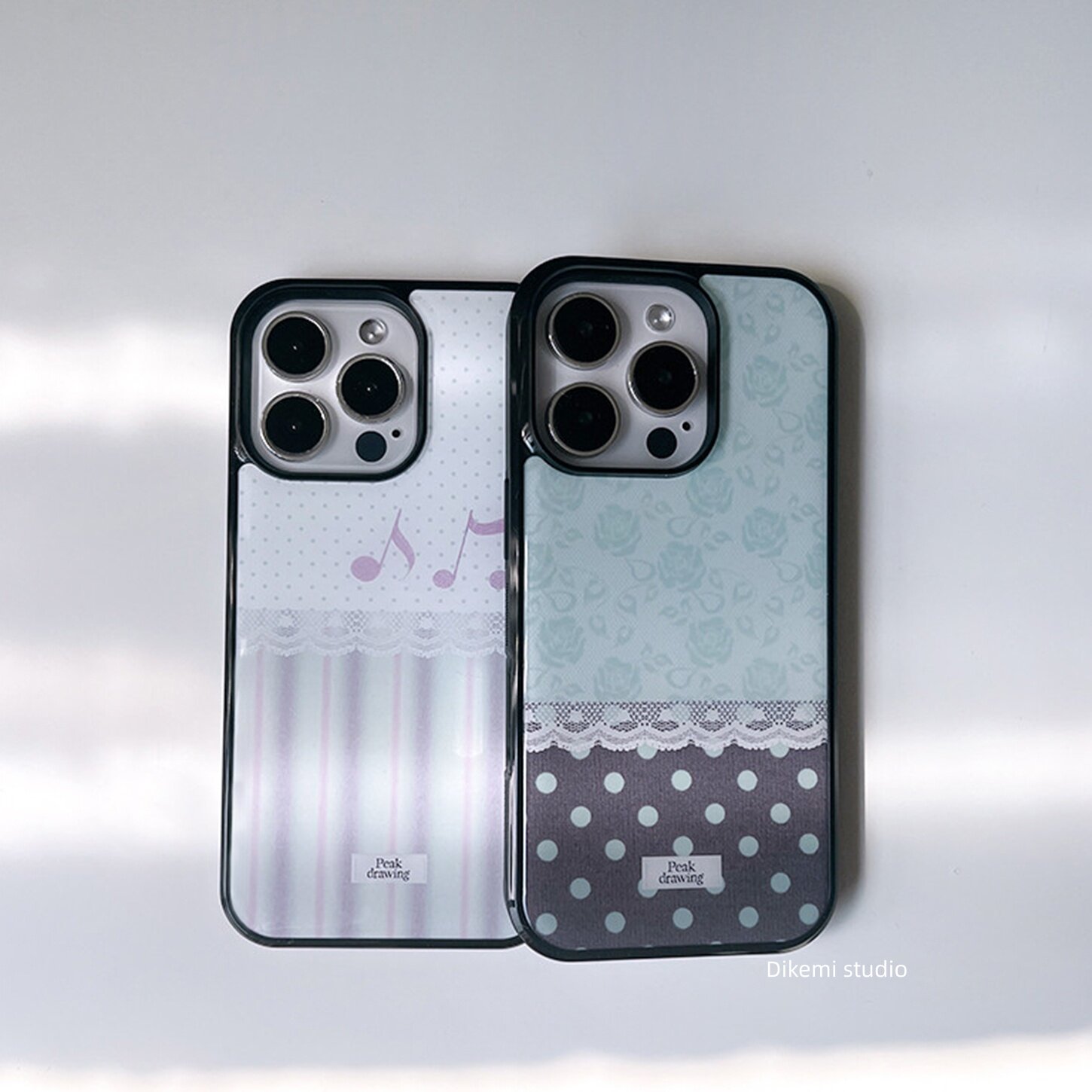 Korean Ins Polka Dots Lace Ros - Phone Cases Polka Dot のレビューと価格