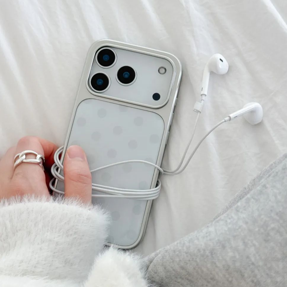 Korean Ins Minimalist Blue Pol - Phone Cases Polka Dot のレビューと価格