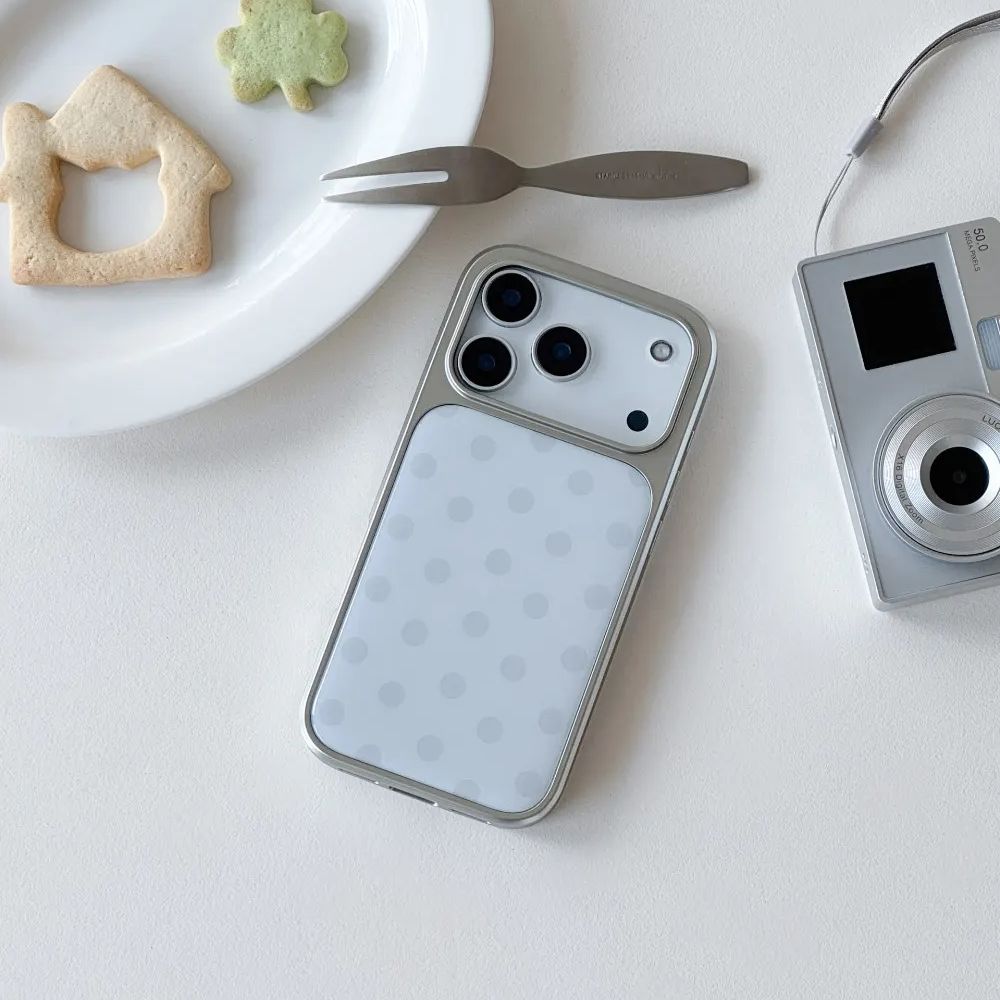 Korean Ins Minimalist Blue Pol - Phone Cases Polka Dot のレビューと価格
