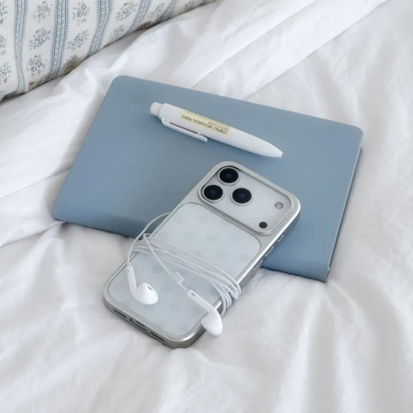Korean Ins Minimalist Blue Pol - Phone Cases Polka Dot のレビューと価格