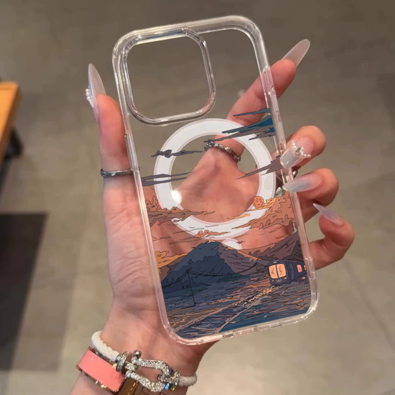 Sunset Pattern Fashion Phone C - Phone Cases Magsafe のレビューと価格