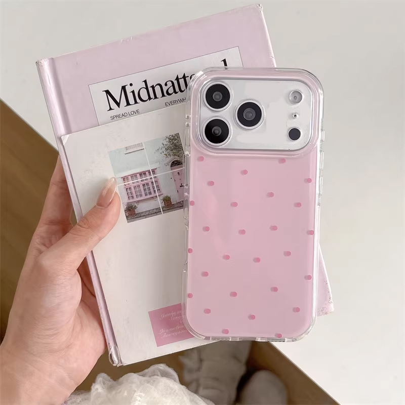 Korean Ins Girl Simple Blue Pi - Phone Cases Polka Dot のレビューと価格
