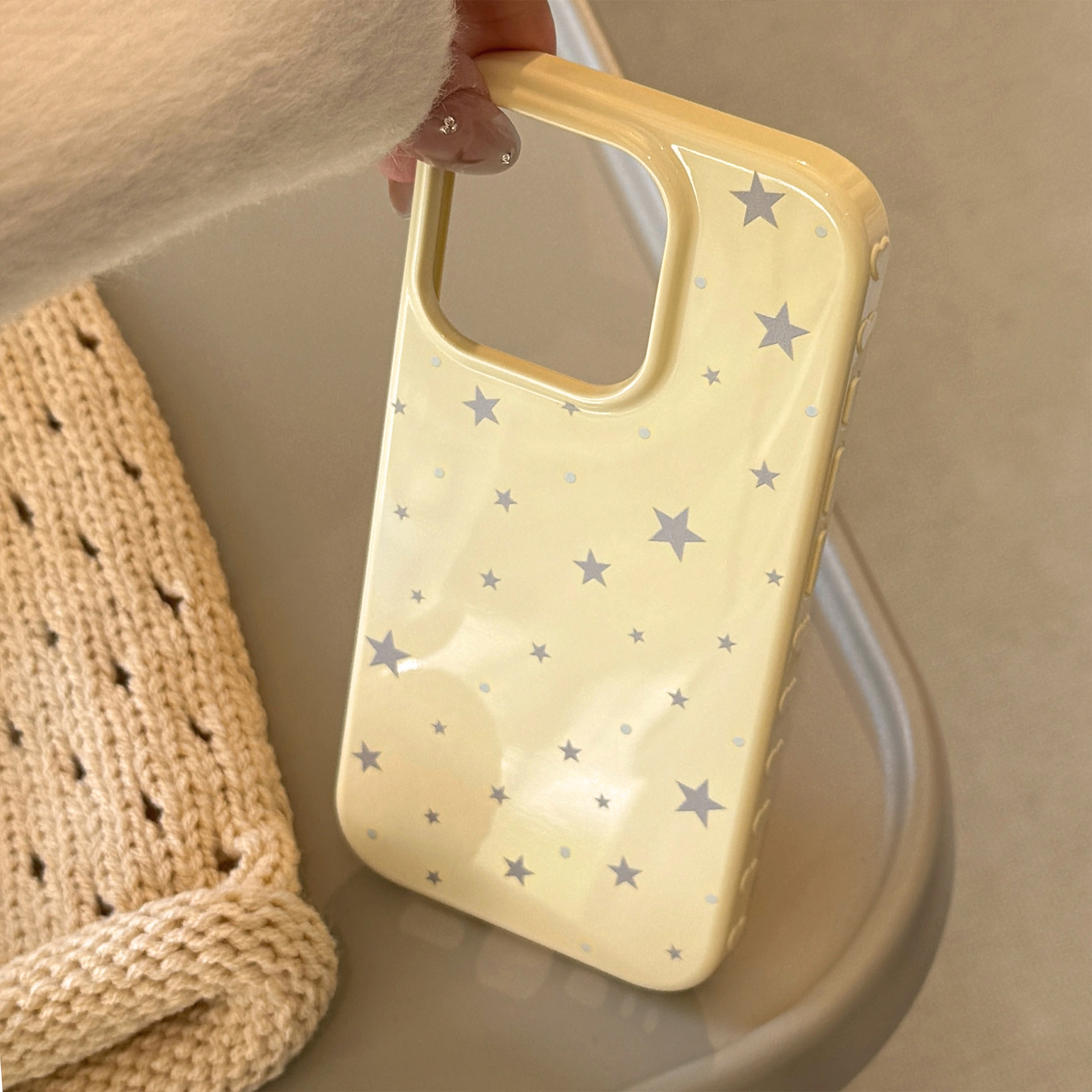 Korean Style Yellow Full Scree - Phone Cases Korean のレビューと価格