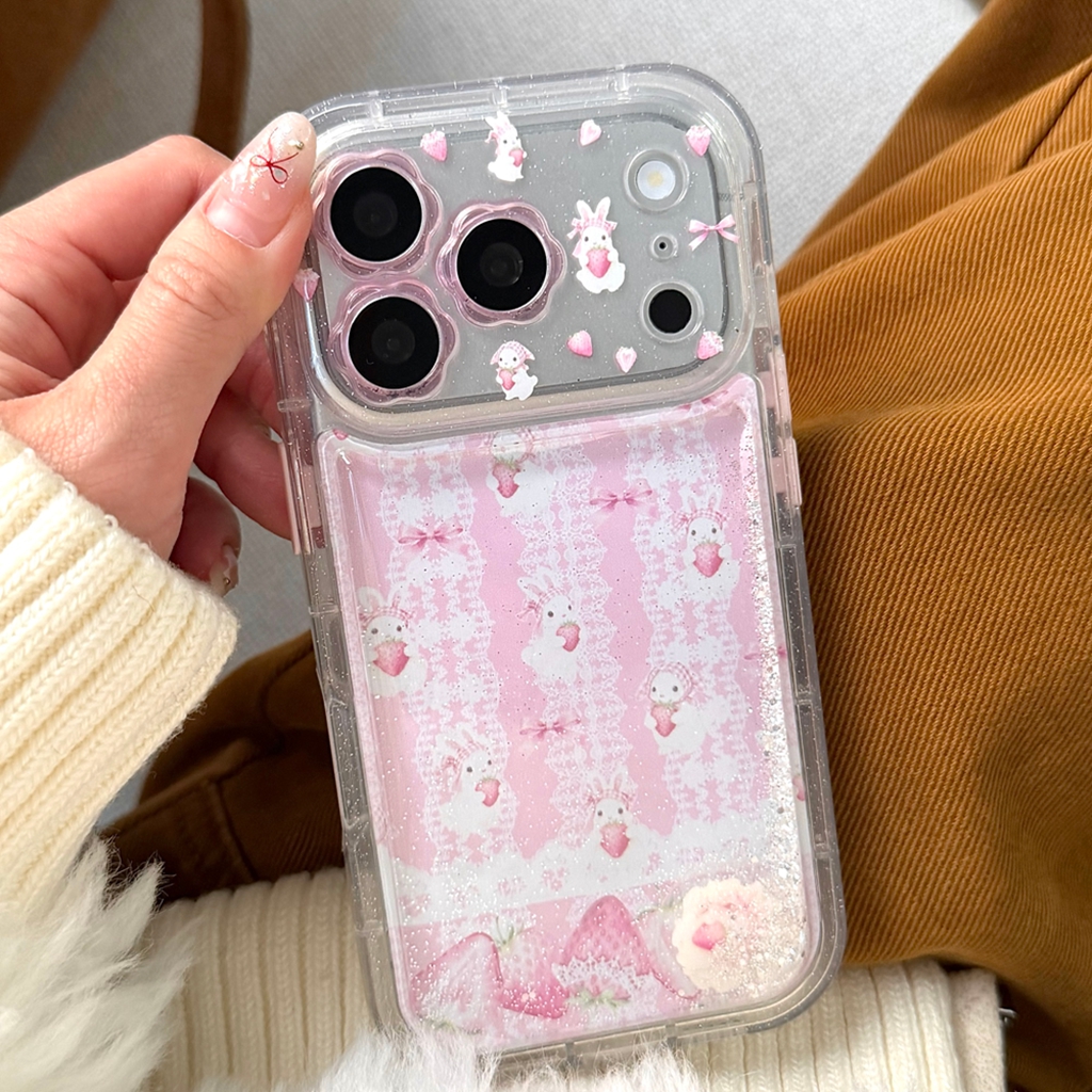 Korean Style Girl Pink Cartoon - Phone Cases Girly のレビューと価格