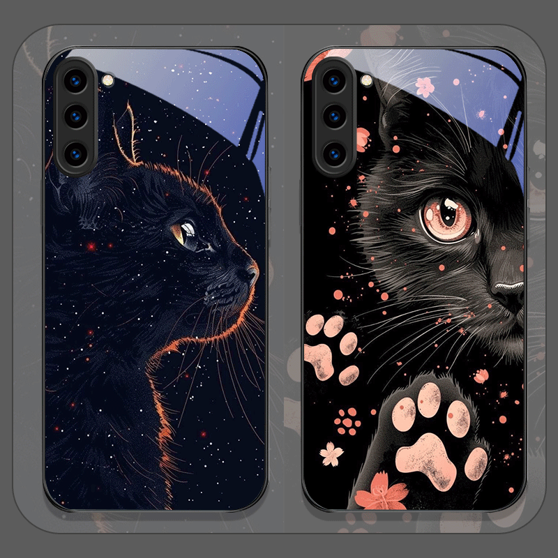 Black Personality Cool Cat Tem - Phone Cases Cat のレビューと価格