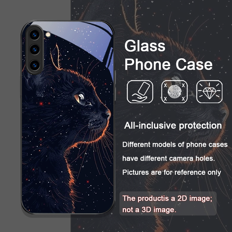 Black Personality Cool Cat Tem - Phone Cases Cat のレビューと価格