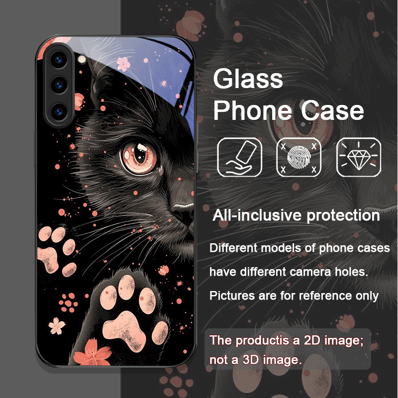 Black Personality Cool Cat Tem - Phone Cases Cat のレビューと価格
