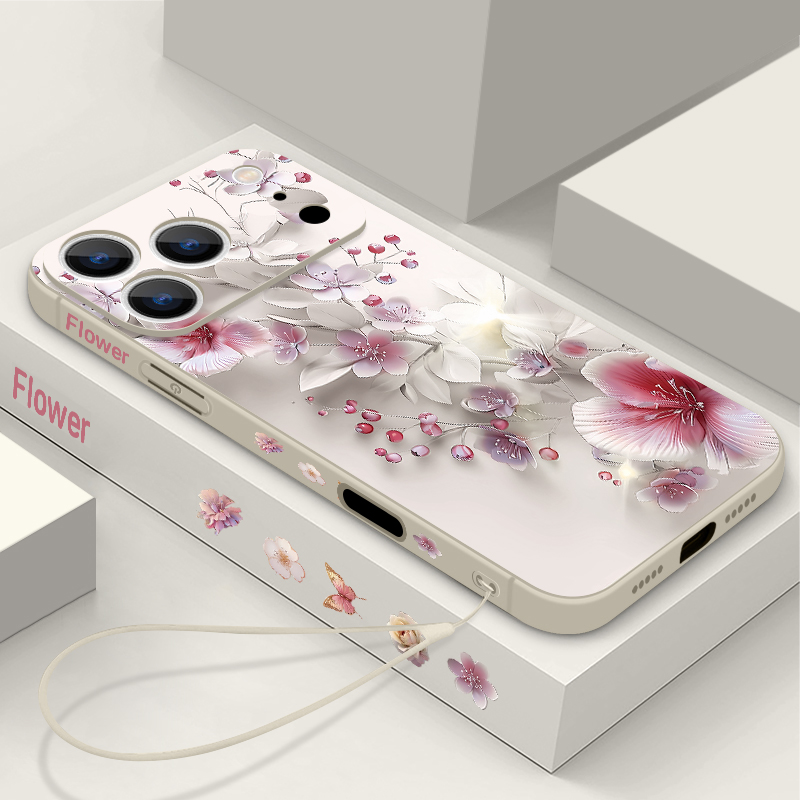 Pink White Flower Case For iPh - Phone Cases Magsafe のレビューと価格