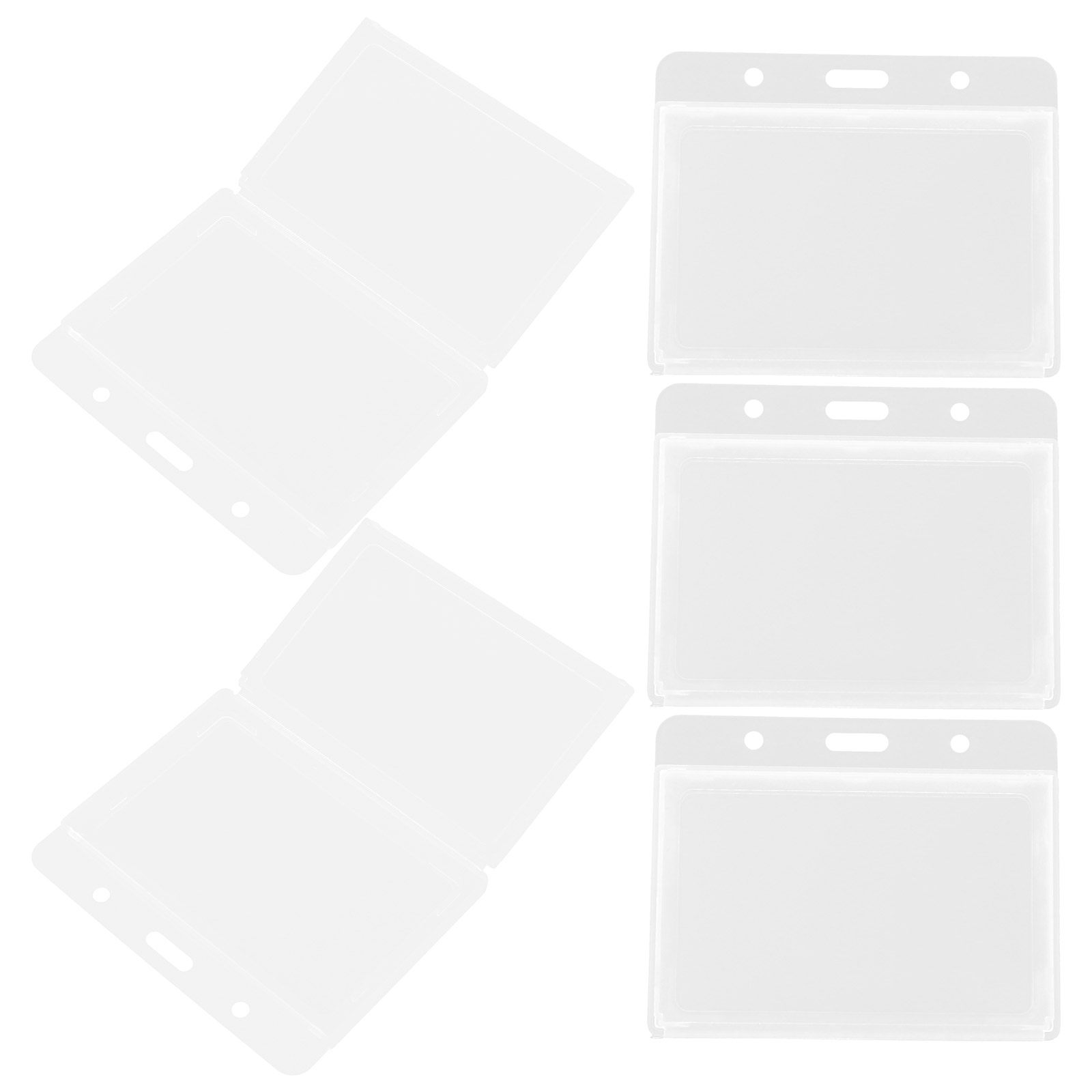 5Pcs Id Holder Premium Hard Pl - Card Holder Slim Case のレビューと価格