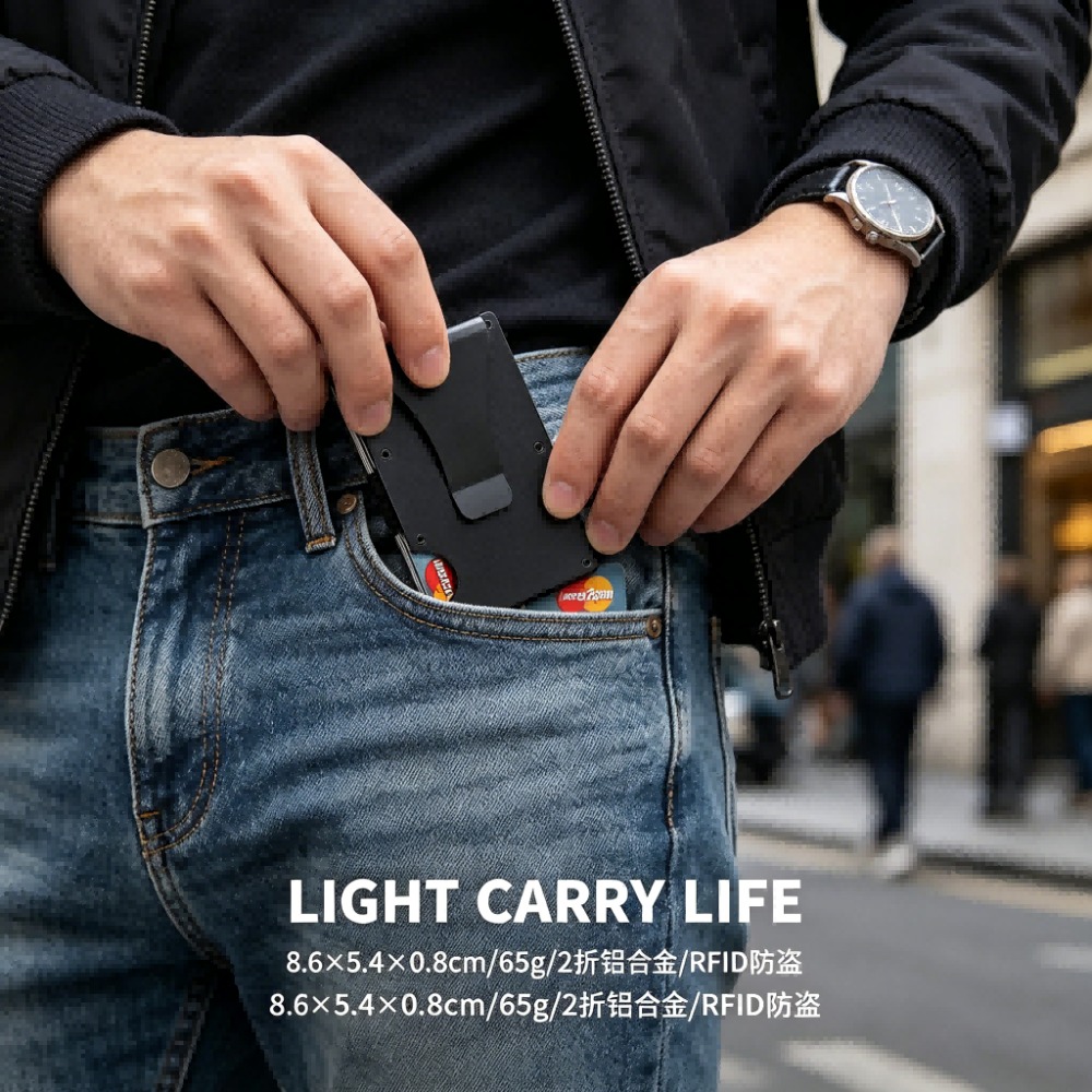 Aluminum Alloy Rfid Blocking C - Card Holder Slim Case のレビューと価格