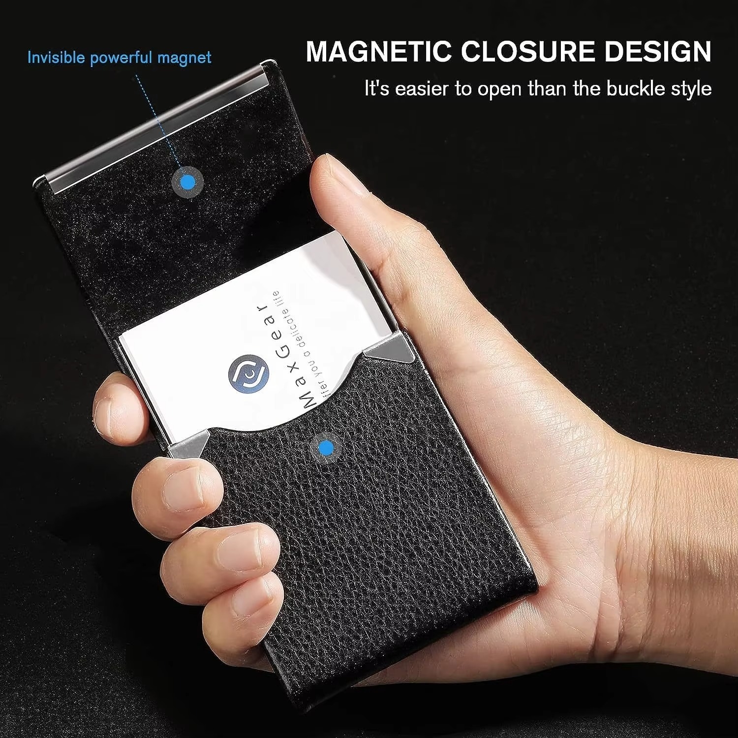 PU Leather Business Card Case  - Card Holder Slim Case のレビューと価格