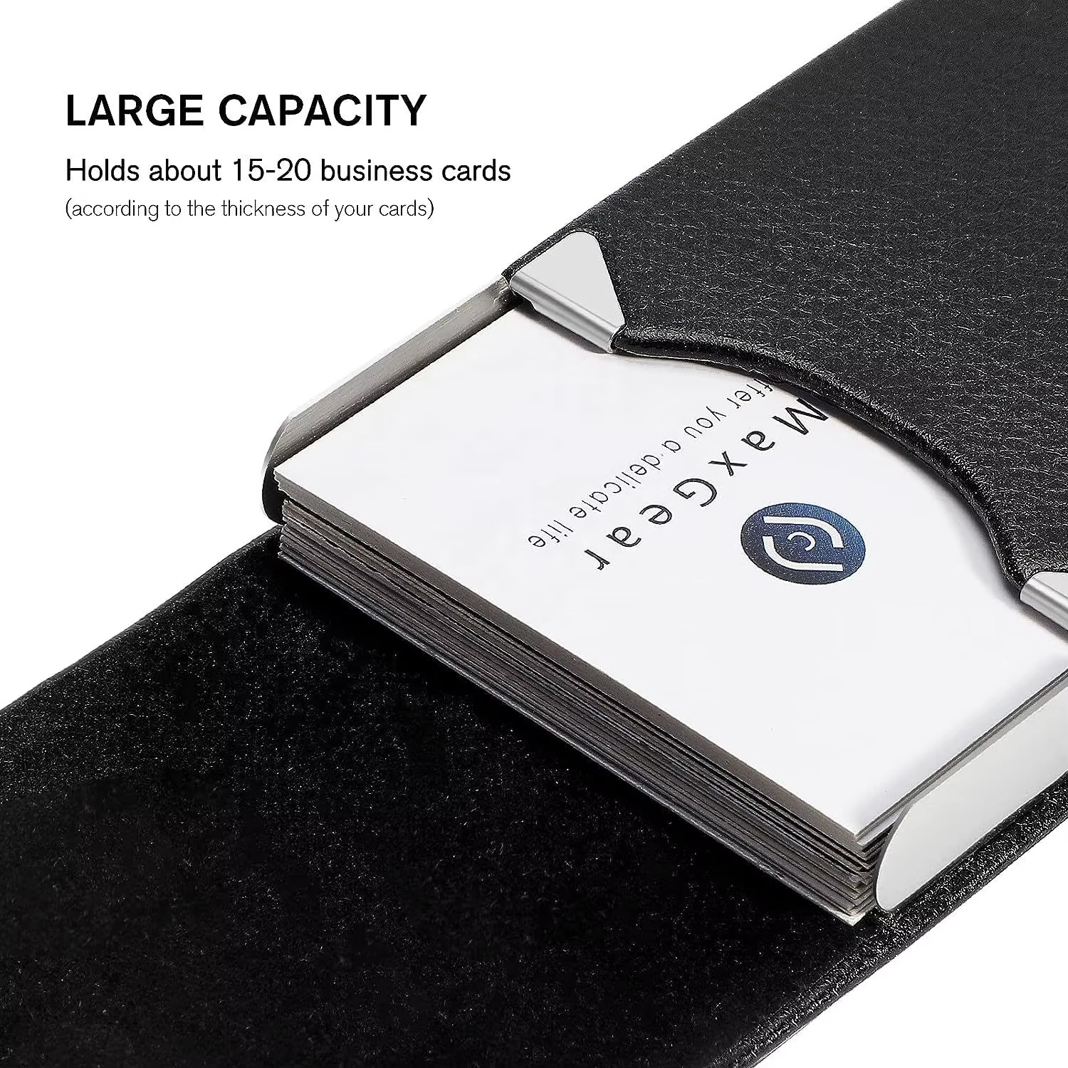 PU Leather Business Card Case  - Card Holder Slim Case のレビューと価格