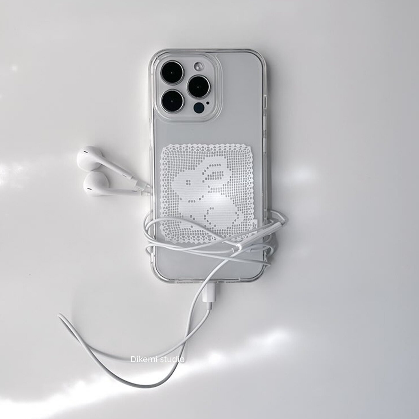 Korean Ins White Lace Pattern  - Phone Cases Korean のレビューと価格