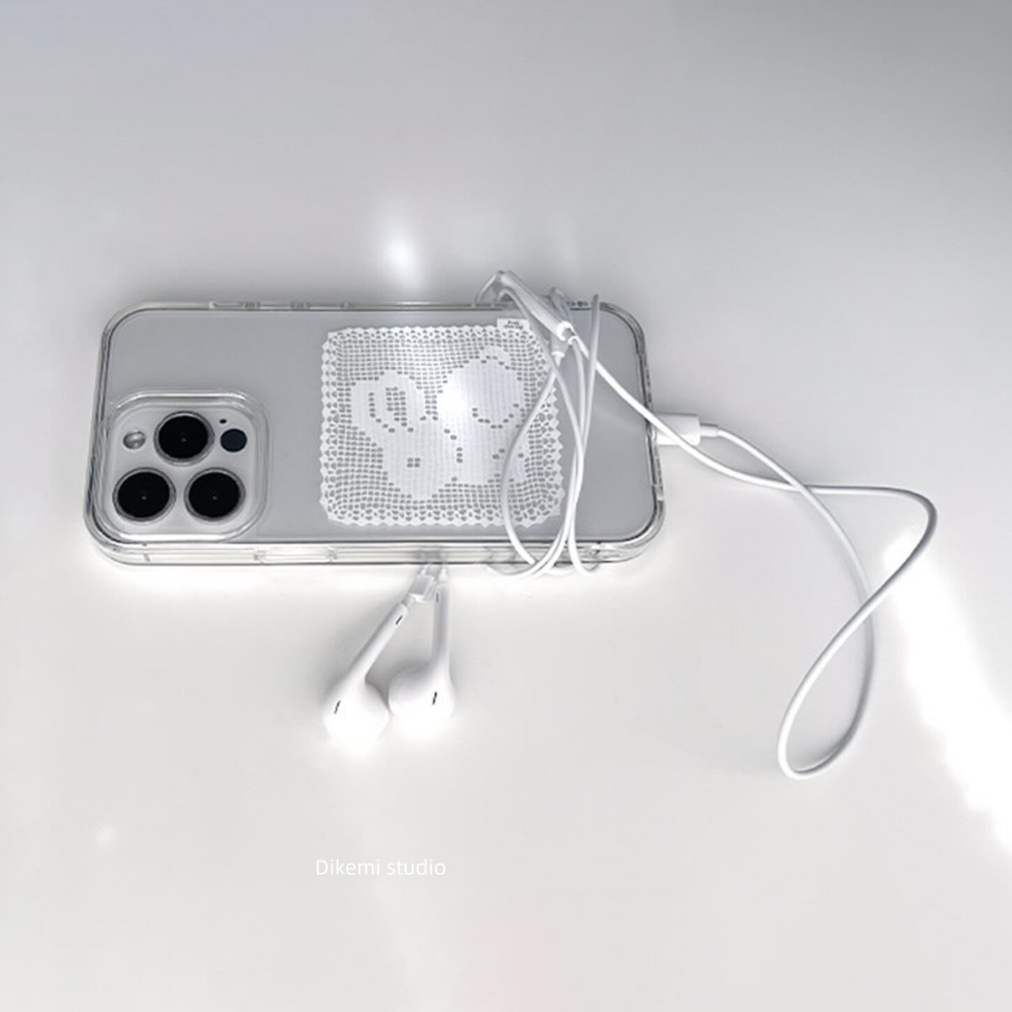 Korean Ins White Lace Pattern  - Phone Cases Korean のレビューと価格