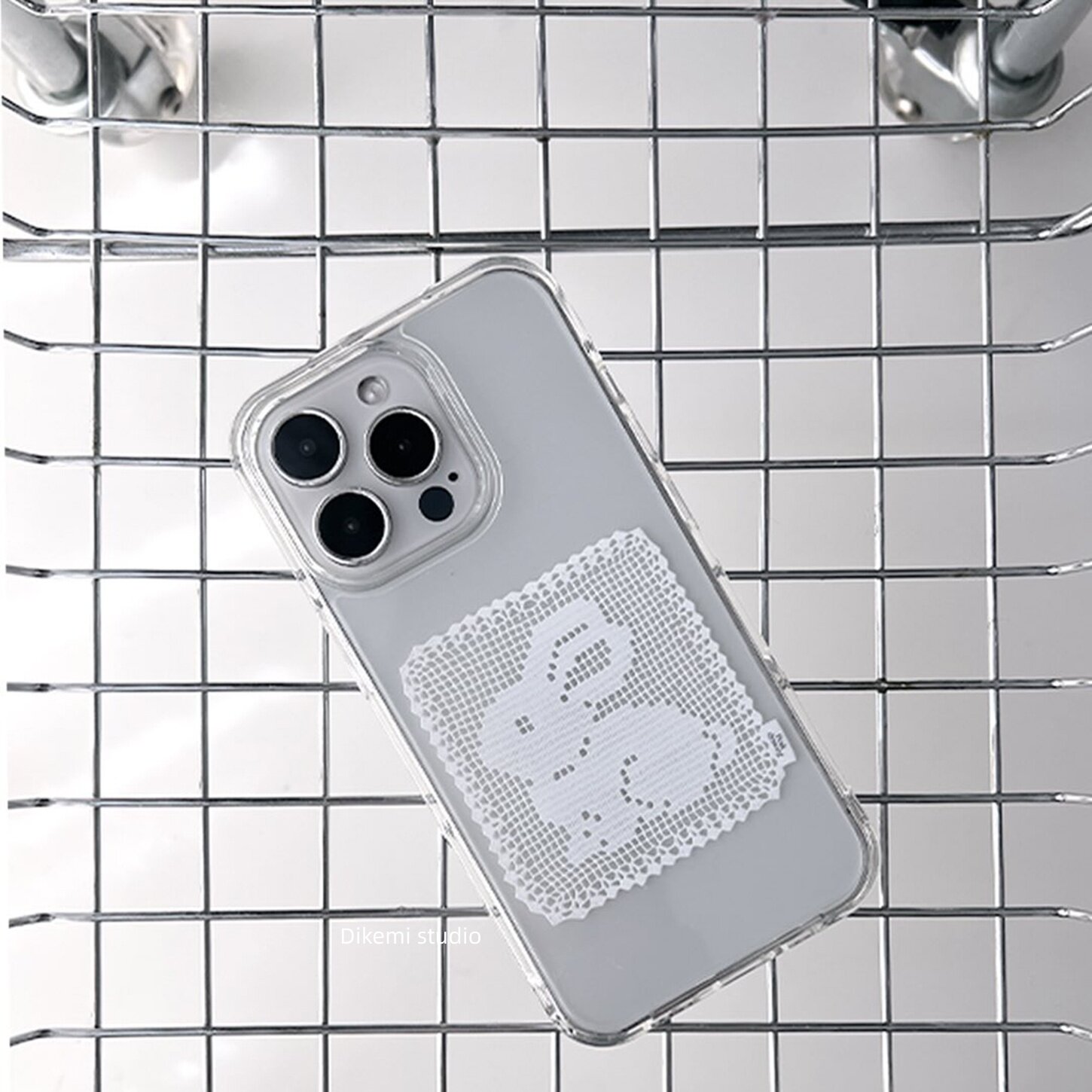 Korean Ins White Lace Pattern  - Phone Cases Korean のレビューと価格