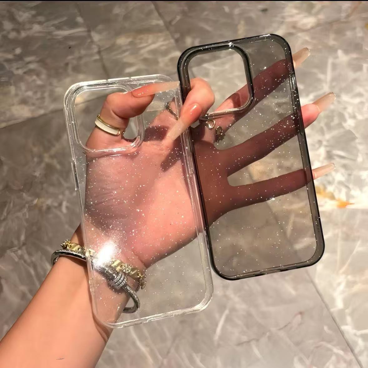 New Luxury Bling Glitter Clear - Phone Cases Arc のレビューと価格