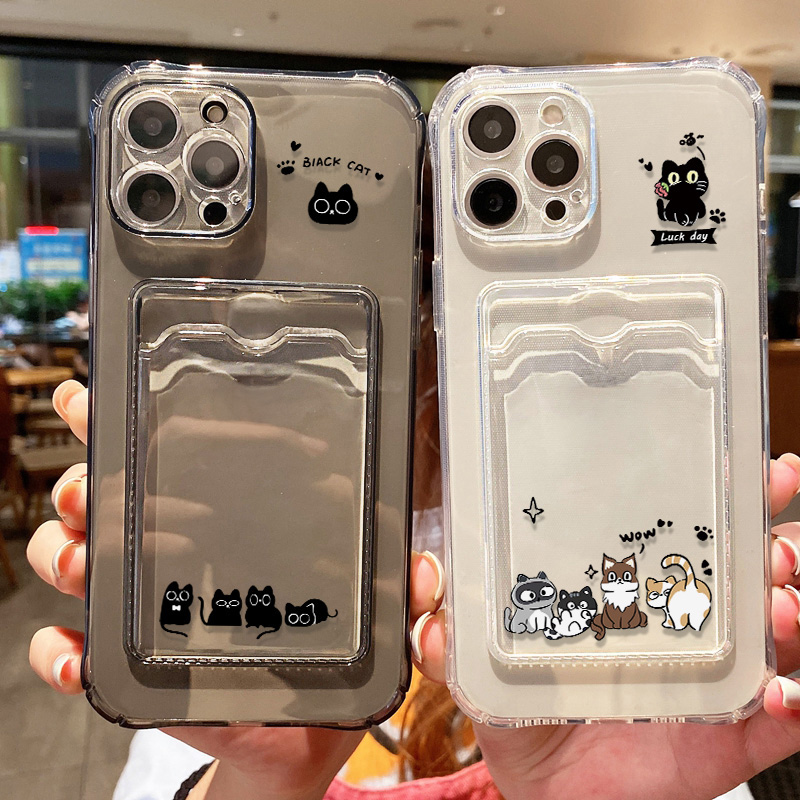 Cute Black Cat Phone Case For  - Phone Cases Cat のレビューと価格