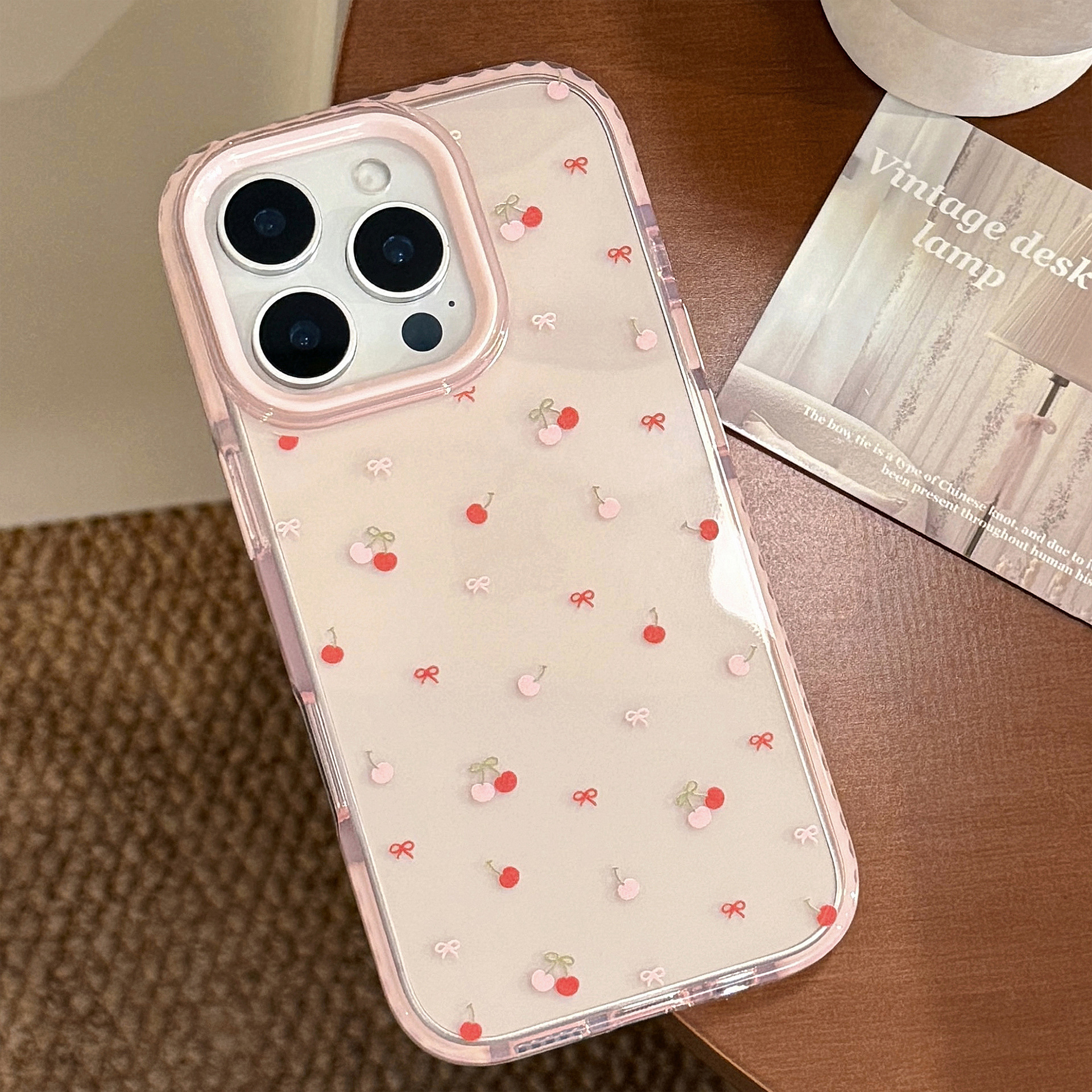 Korean Full Screen Cherry Bowk - Phone Cases Korean のレビューと価格