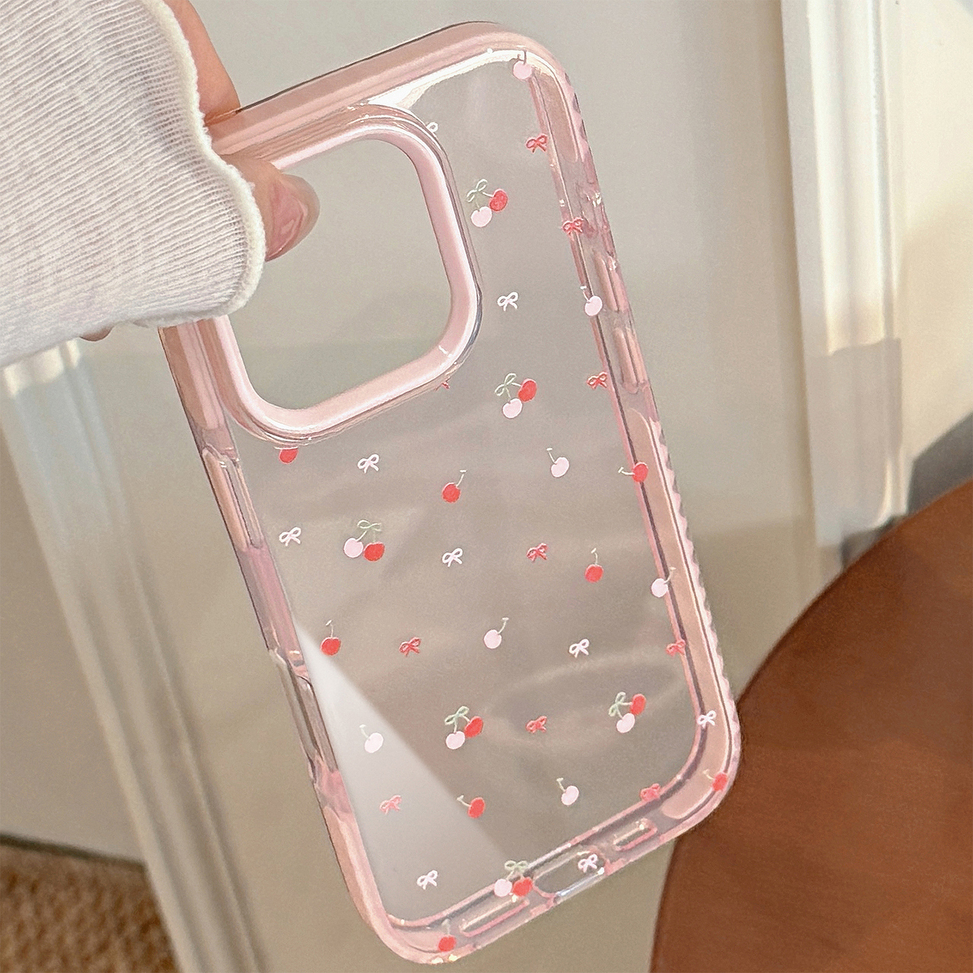 Korean Full Screen Cherry Bowk - Phone Cases Korean のレビューと価格