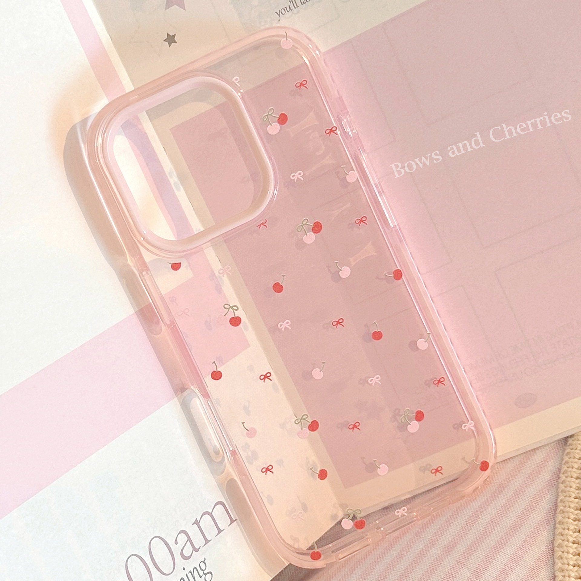 Korean Full Screen Cherry Bowk - Phone Cases Korean のレビューと価格