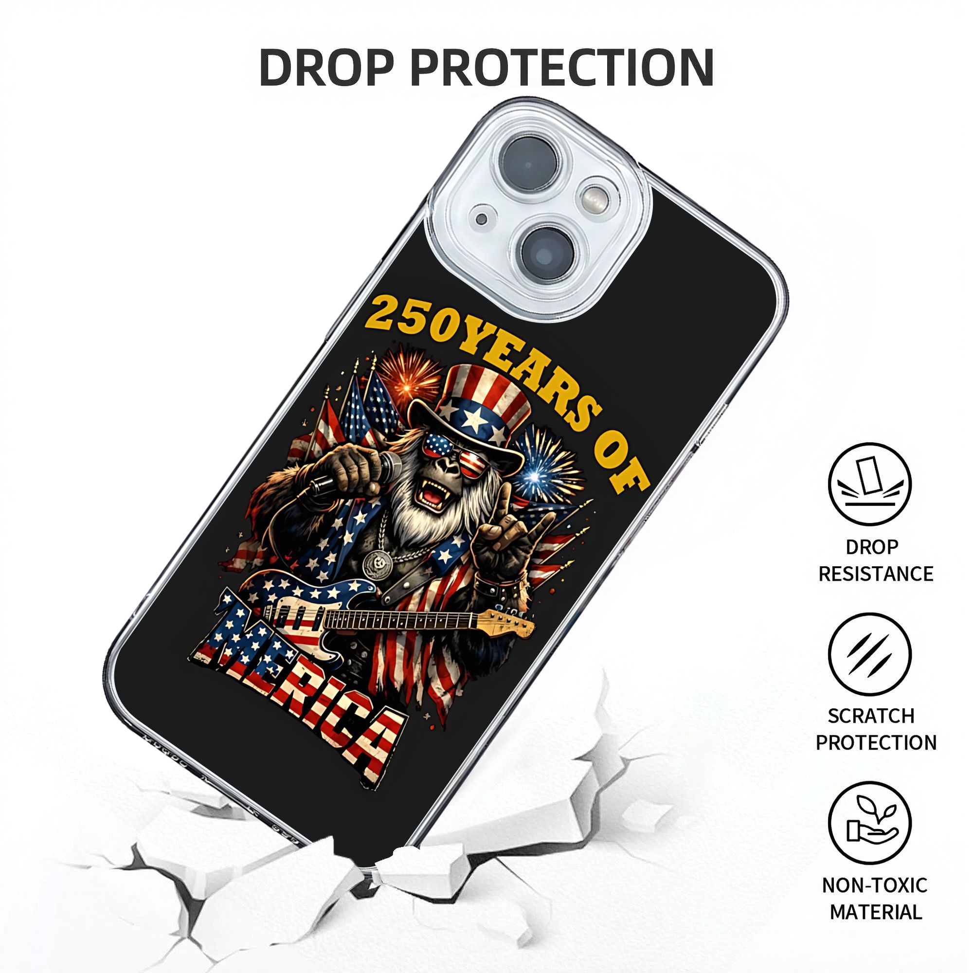 Celebrating Rock Gorilla 250th - Phone Cases Usa のレビューと価格