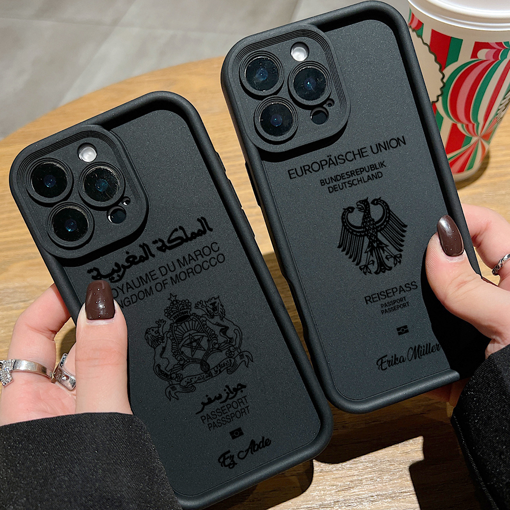 Morocco UK USA Passport Phone  - Phone Cases Usa のレビューと価格