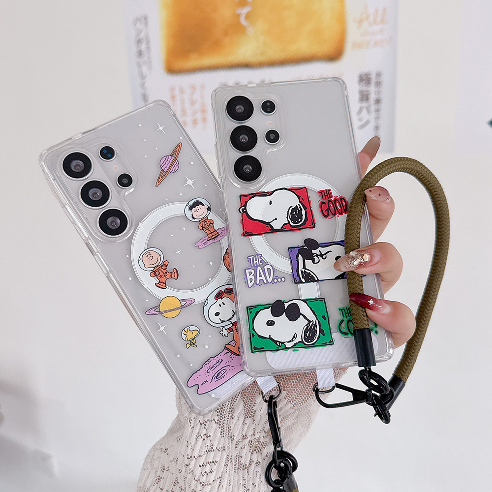 Cute Cartoon Snoopy Charlie Br - Phone Cases Magsafe のレビューと価格