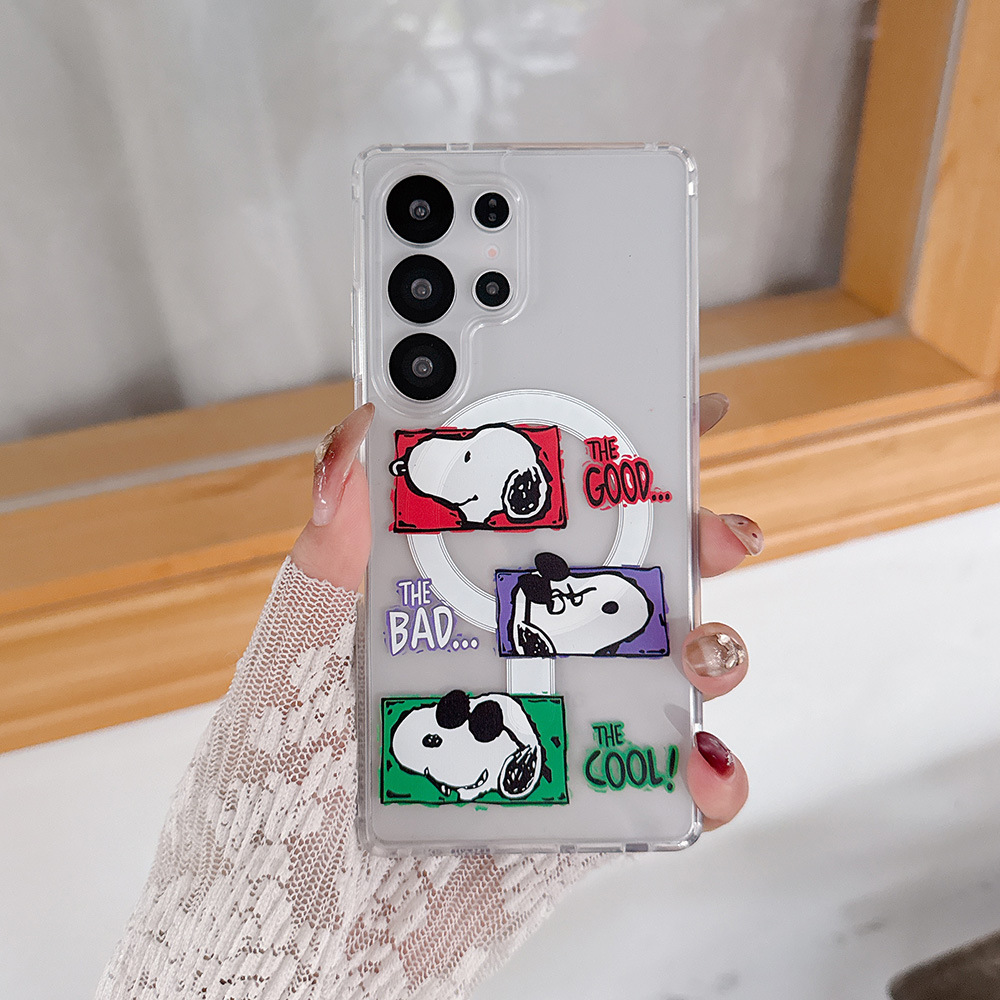 Cute Cartoon Snoopy Charlie Br - Phone Cases Magsafe のレビューと価格