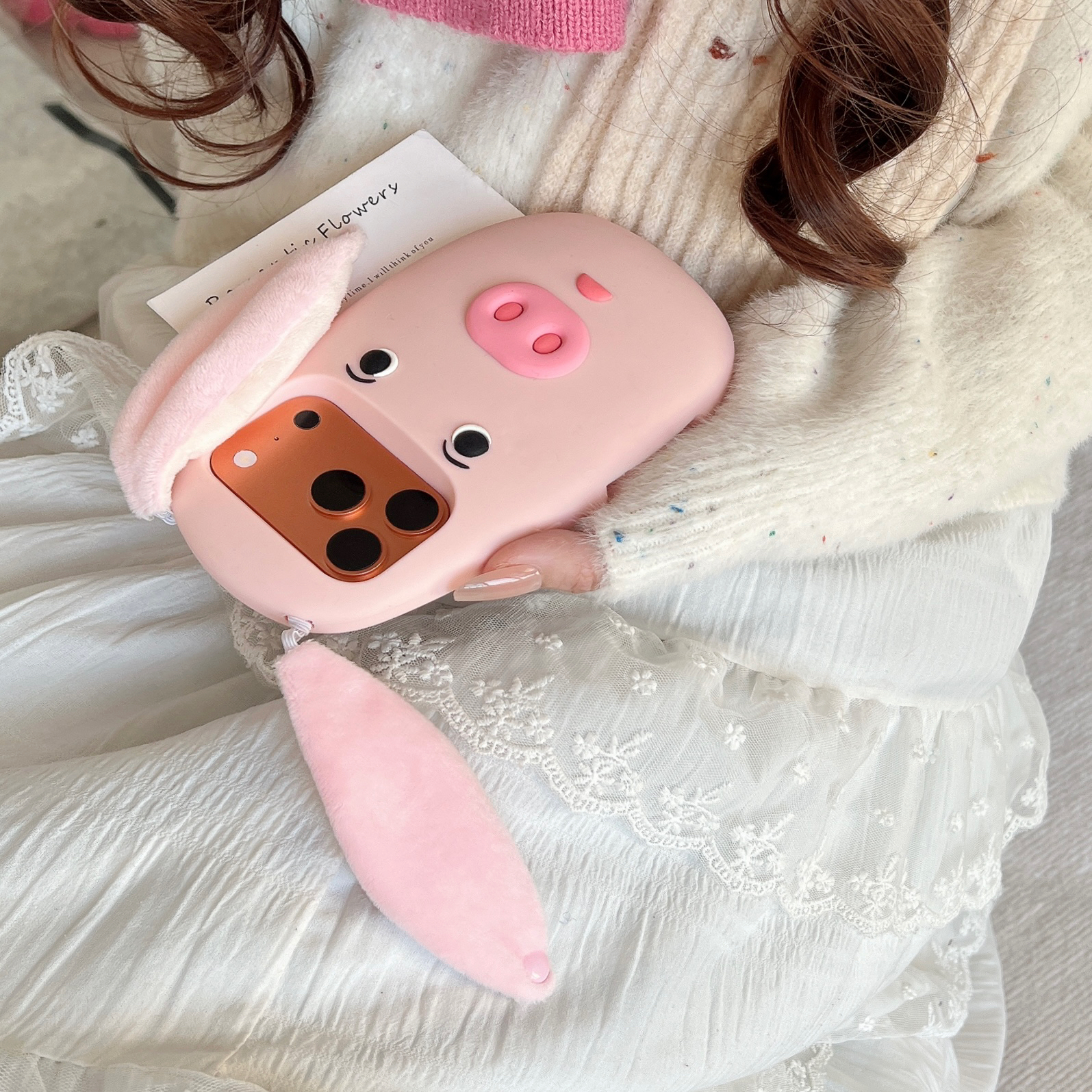 Cute Cartoon Funny Pig Soft Si - Phone Cases Ugly のレビューと価格
